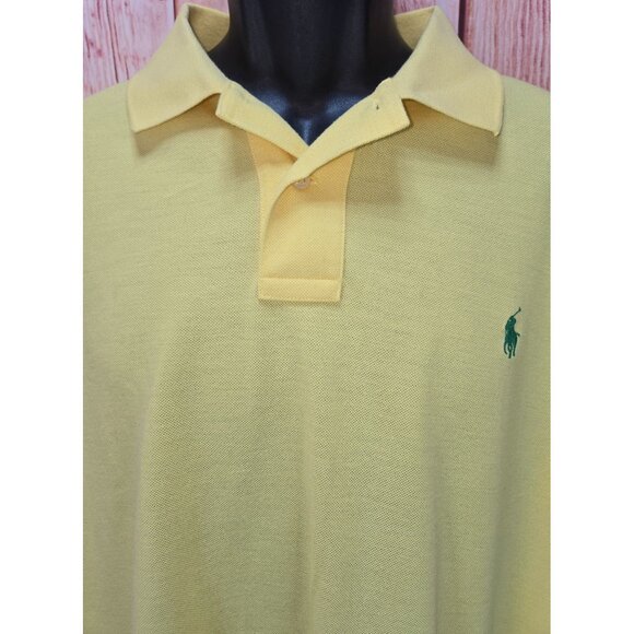 Polo Ralph Lauren Yellow Slim Fit Yellow Golf Polo XXL - Picture 3 of 8